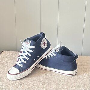 Converse Chuck Taylor All Star Navy Blue Mid Top Sneakers Women's Size US 5